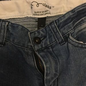 Boys blue skinny jeans size 5